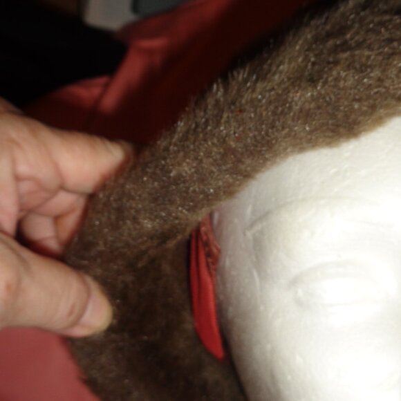 WARM,COMFY BROWN FAUX FUR WINTER HAT WITH EAR COVERS INSIDE-EXCELLENT-AMERICAN - Picture 10 of 11